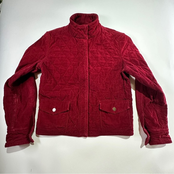 Eddie Bauer quilted corduroy jacket warm insulated heritage barn style L red - Picture 2 of 12